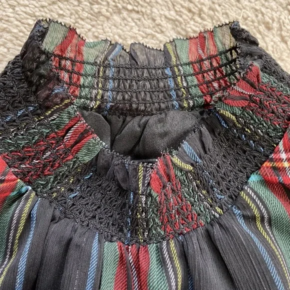 NWT J Crew Sleeveless Mockneck Top in Gilded Stewart Tartan Plaid AW895 Size 00 - Picture 7 of 9